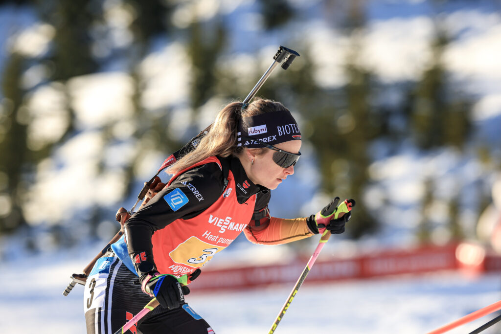 Personalmangel: Die DSV-Biathletin Marion Wisensarter musste wegen der krankheitsbedingten Ausfälle kurzfristig beim Weltcup in Hochfilzen einspringen. Nächster Stopp im Weltcup ist Lenzerheide.