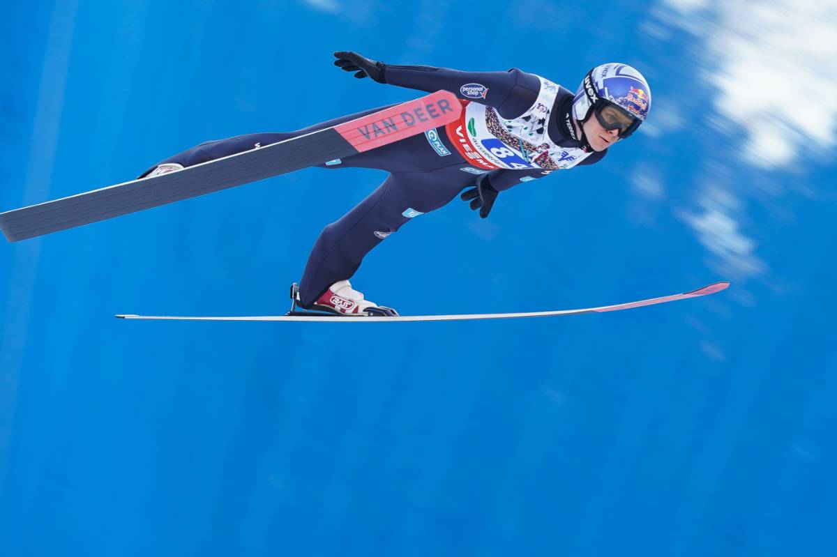 DSV-Athlet Andreas Wellinger erzielte mit 229 Meter den weitesten Sprung im Team beim Mannschaftswettbewerb der Skiflug-WM.