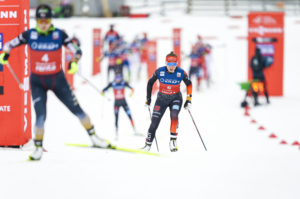 Auch Jenny Nowak war am Holmenkollen am Start in der Saison 2023/24.